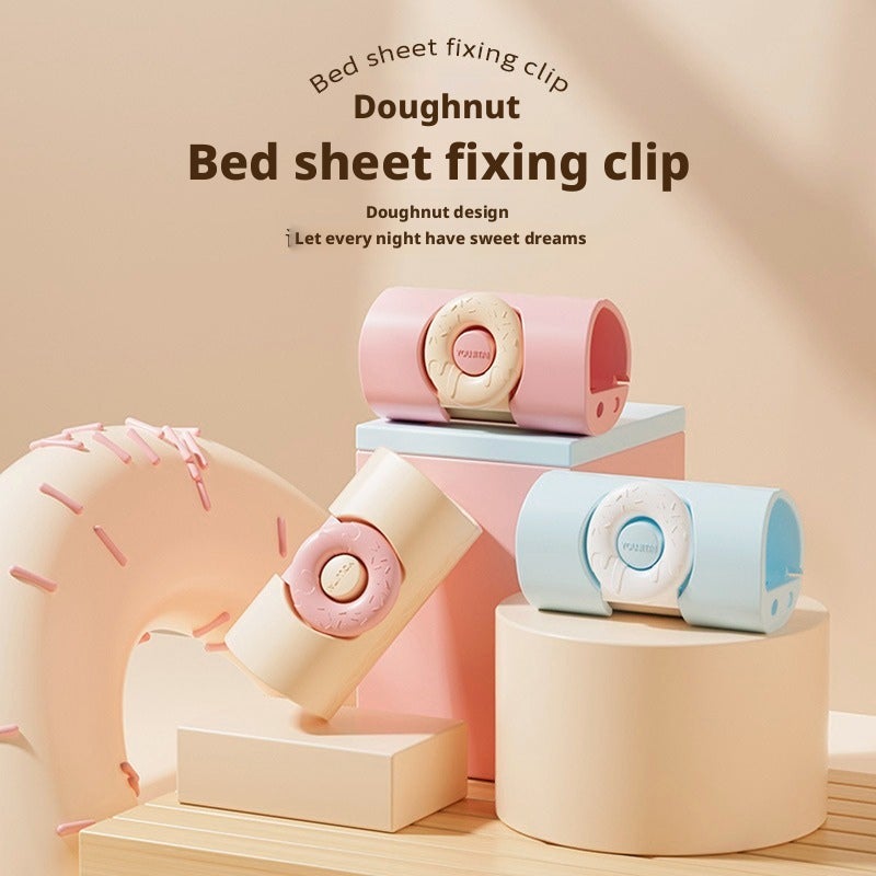 New Donut Sheet Fasteners, Needle-Free, Non-Slip Bed Sheet Clips - Image 1