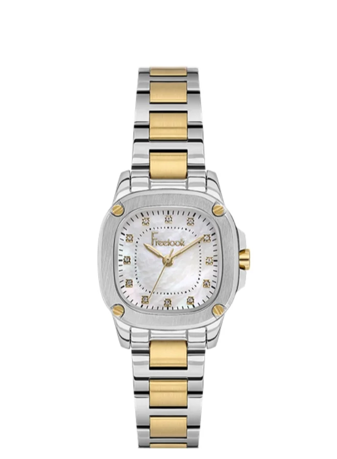 Freelook Paris Freelook - Jolie Women's Watch | Steel Case | Stainless Steel Band | Silver & Square Dial | Analog | Japanese Quartz | Mineral Glass | Premium Luxury Watch | Ideal Gift | Water Resistant 50 Meters