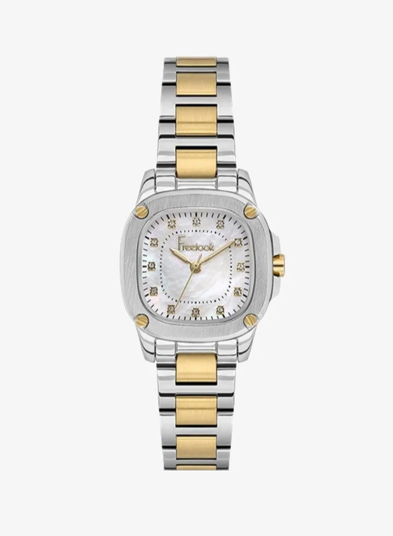 Freelook Paris Freelook - Jolie Women's Watch | Steel Case | Stainless Steel Band | Silver & Square Dial | Analog | Japanese Quartz | Mineral Glass | Premium Luxury Watch | Ideal Gift | Water Resistant 50 Meters