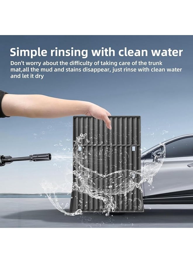 Car Floor Mats for Tesla Cybertruck TPE All Weather Protection Truck Mats,Front & 2nd Row Accessories Cargo Liner Front Rear Trunk Mat Full Set Car Mats - Image 4