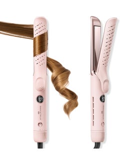 wavytalk Wavytalk Airflow Styler Curling Iron, Whirlwind Pro, Anti-Scald 1.25" Curling Wand, Upgrade 3 Air Modes with LED Display, 2-in-1 Hair Straightener and Curler with Cooling Air to Lock in Style 