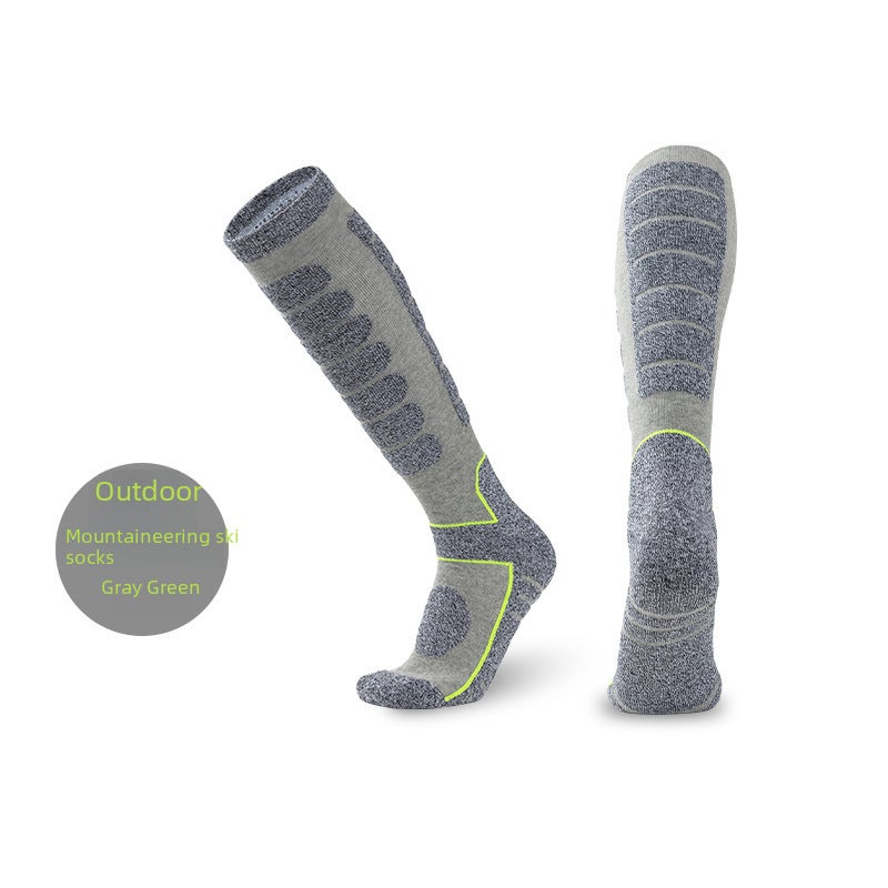 Generic 2023 Winter Ski Socks Thicken Over-Knee Toweling Black  - Image 5