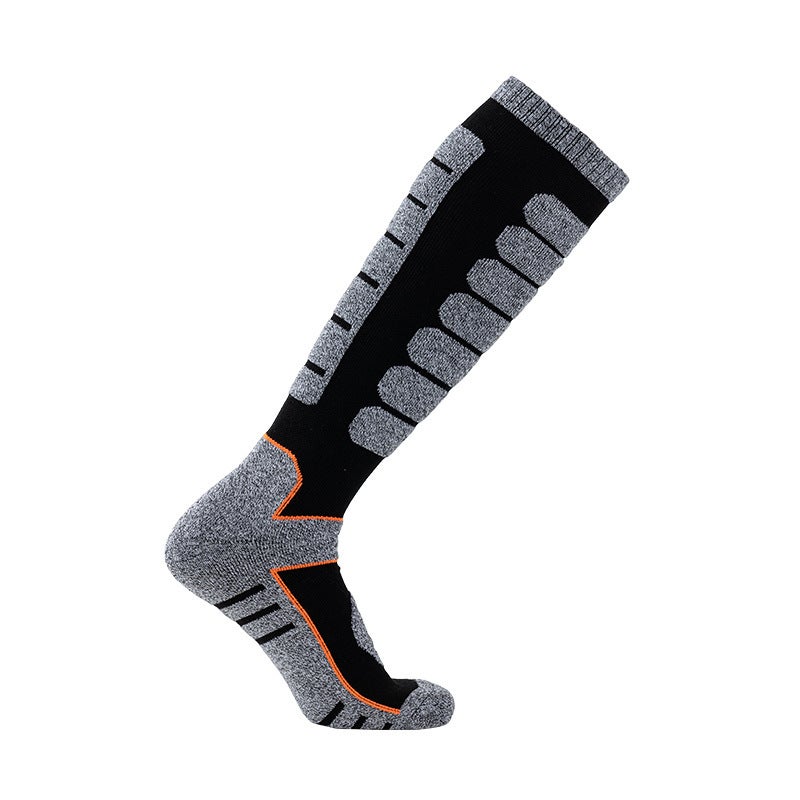 Generic 2023 Winter Ski Socks Thicken Over-Knee Toweling Black  - Image 1