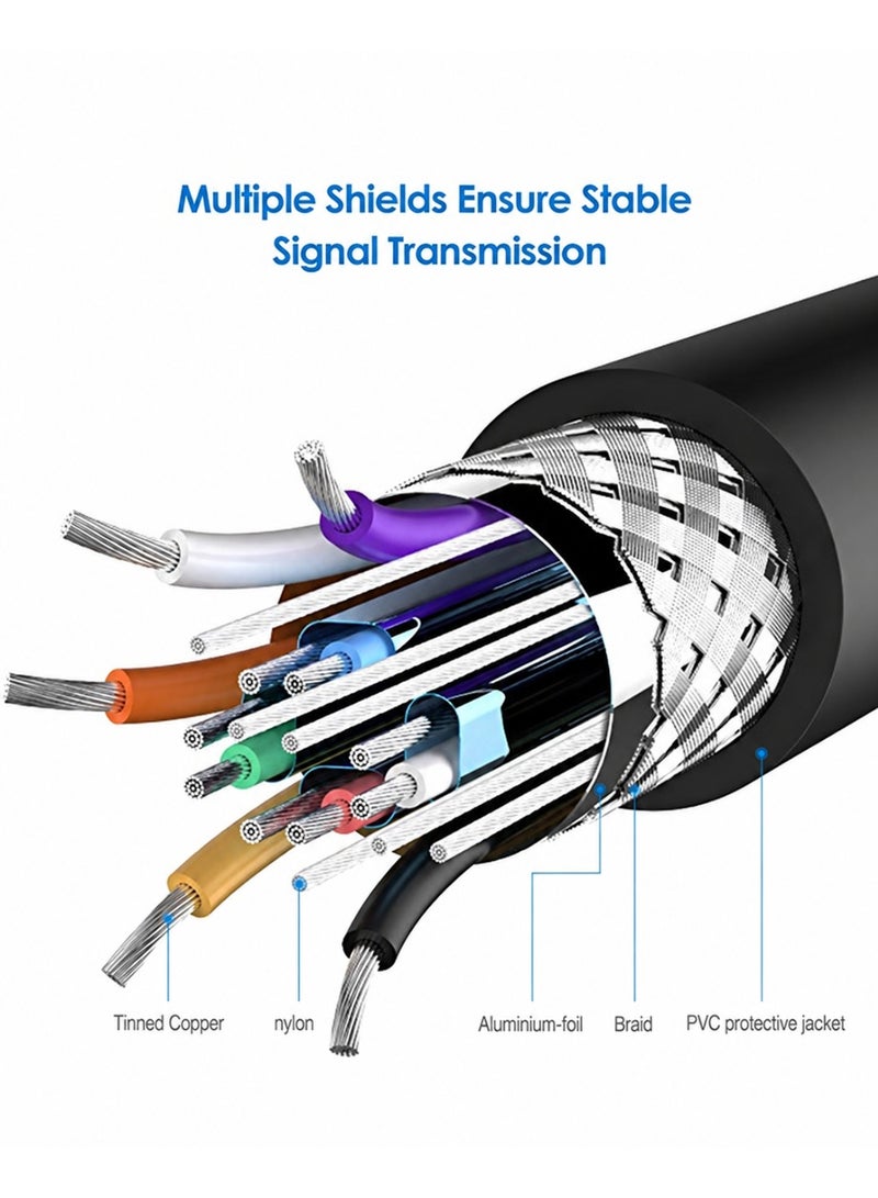 Fujishka Quality Assured Male to Male VGA Cable 3 Meter, Support Monitor/PC/LCD/LED, Plasma, Projector, TFT (3M) - Image 5