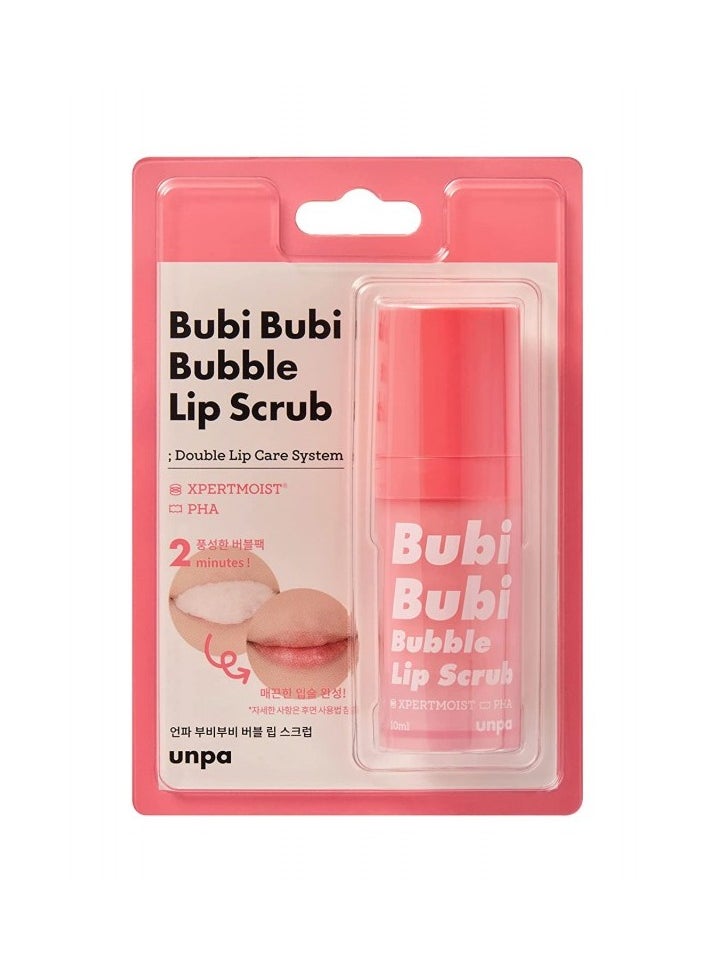 unpa - Bubi bubi bubble lip scrub, quick and easy exfoliation with soft bubbles, effectively remove dead skin - Image 1
