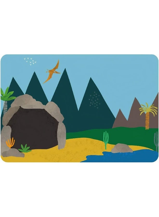 Floss & Rock Dinosaur Magnetic Play Scenes Playset (50 Pieces, 2 Scenes) - Image 3