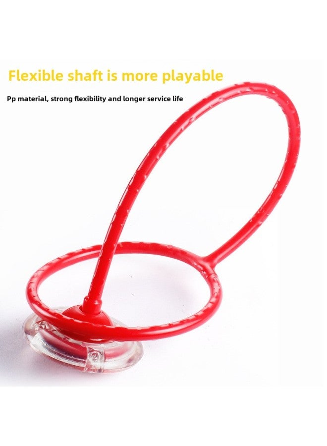 Anklet Luminous Jumping Ball Set Foot Swing Ring Rotating Kidsren's One-leg Swing Leg Ball Flash Bouncing Ball Hula Hoop On The Feet-Color:Red Flash Jump (with Dust Cover)  - Image 5