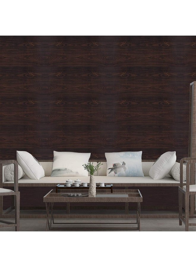 SUNBIRD Wood Grain PVC Solid Stickers For Wardrobe Cupboard Table Furniture Waterproof Self Adhesive Removable Wallpaper Home Decor Film (24 X 48 Inches, Black Wallnut) - Image 4
