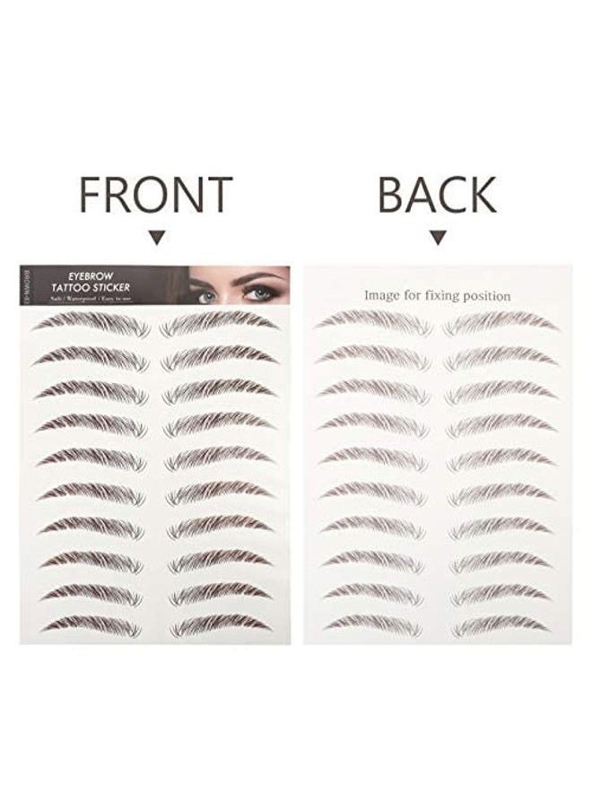 Beaupretty Eyebrow Tattoo Stickers, 5pcs Eyebrows Tattooed Waterproof, Stick On Eyebrows for Women  - Image 4
