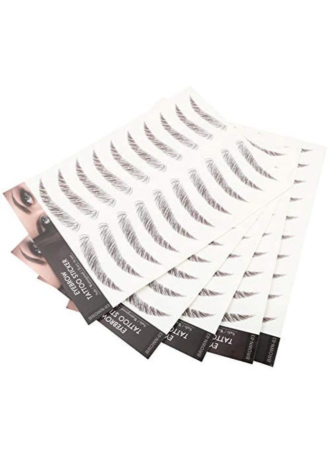Beaupretty Eyebrow Tattoo Stickers, 5pcs Eyebrows Tattooed Waterproof, Stick On Eyebrows for Women  - Image 2