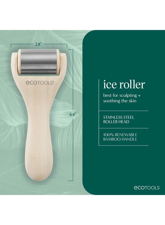 Ecotools Ice Roller, Lifts & Depuff Skin, Stainless Steal Cooling Roller For Face & Neck, Provides Relaxation While Sculpting, Eco Friendly, Stocking Stuffer, Cruelty Free Skincare Tool, 1 Count - Image 3