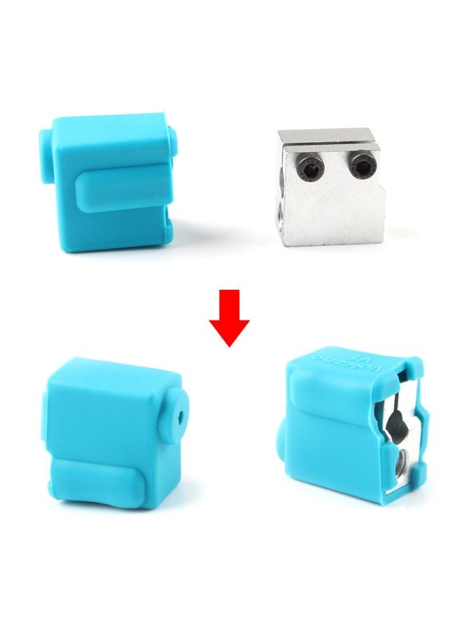 19-Piece 3D Printer Extruder Nozzle Kit Gold/Silver/Blue - Image 3