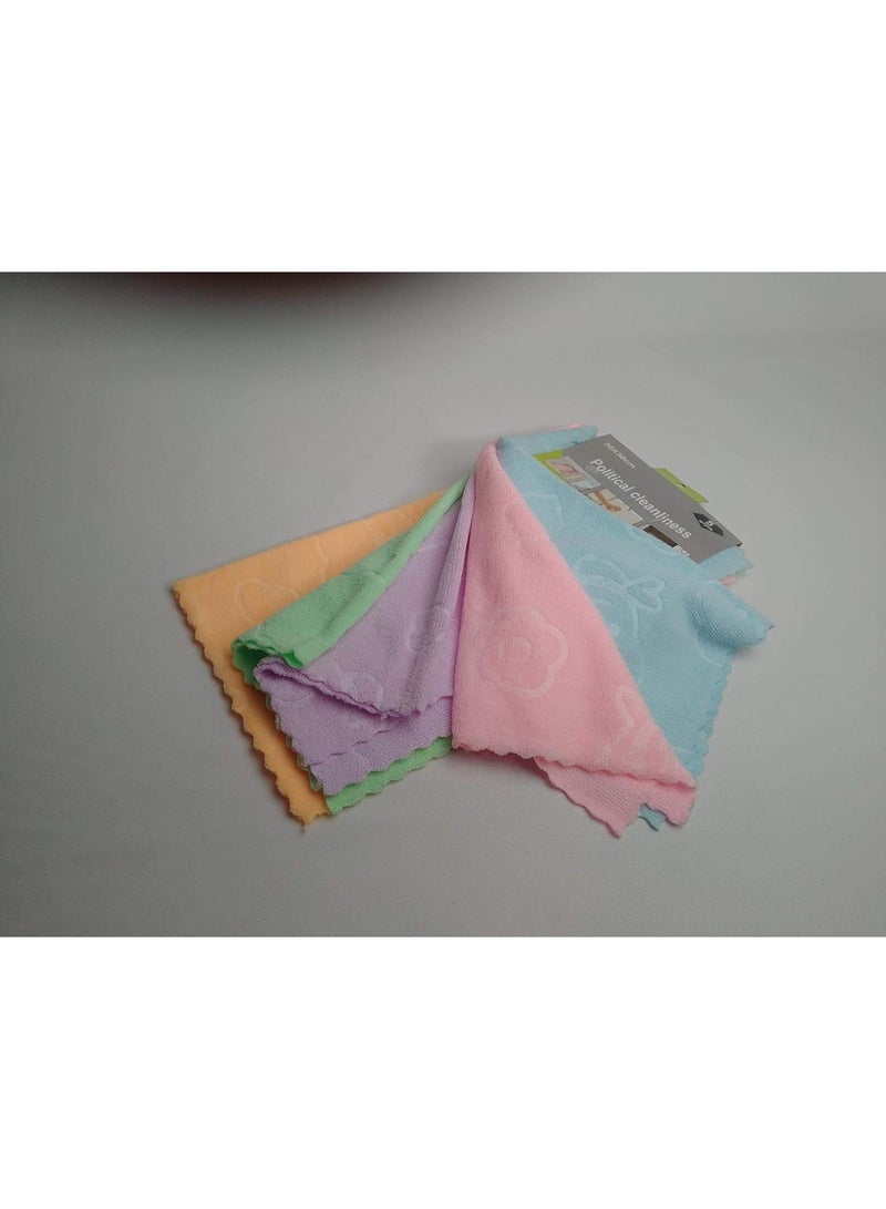 Microfiber towel set, 5 pieces, assorted colors
