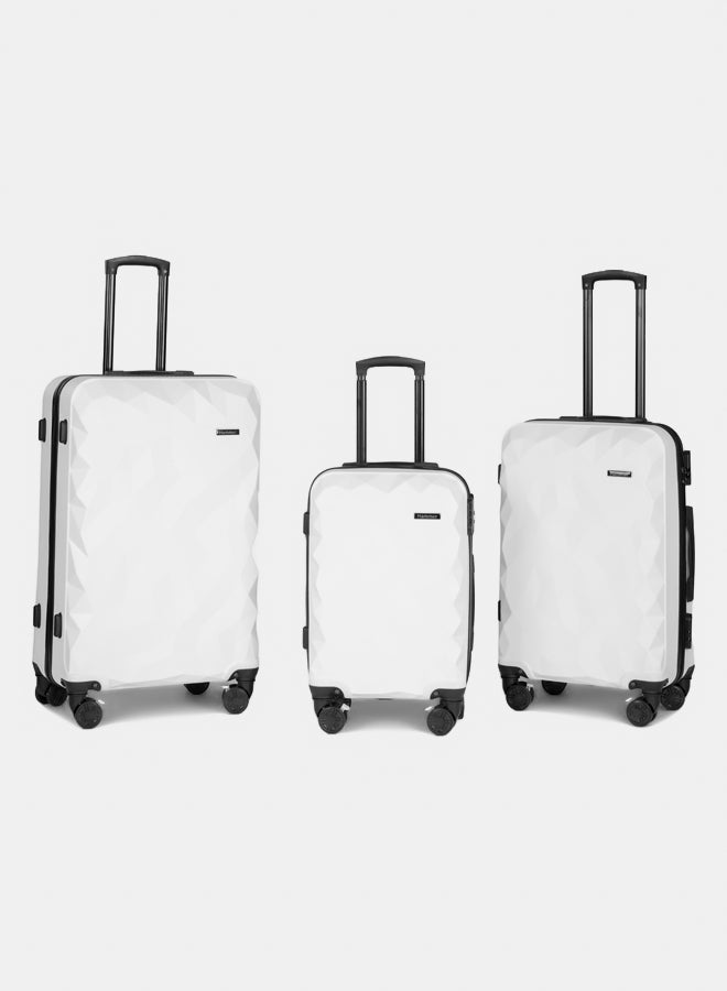 Hammer Hammer Laggage Diamond Set 3 Pieces 28 / 24 / 20 - 100% Pure ABS Material - One Year Warranty + 2 Year Free Maintenance - Image 1