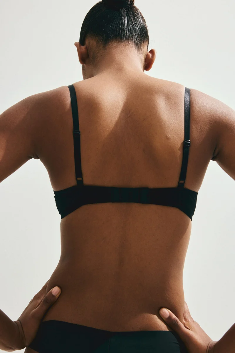 اتش اند ام حمالة صدر بوش اب من ألياف دقيقة - عبوة من قطعتين