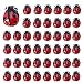 SUNNYCLUE 1 Box 40Pcs Ladybug Beads Ladybug Bead Bulk Red Lampwork Glass Flying Animal Insects Handmade Beaded Loose Spacer Beads for Jewelry Making Kits Elastic Thread Bracelets Crafts Supplies - Image 2