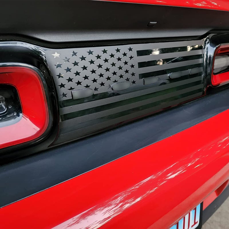 Xinghe Taillight Center Divider for Dodge Challenger 20152023 American Flag Decals for Rear Light Sticker Exterior Accessories for Dodge Challenger for Dodge Challenger 20152022 Matte Black - Image 3
