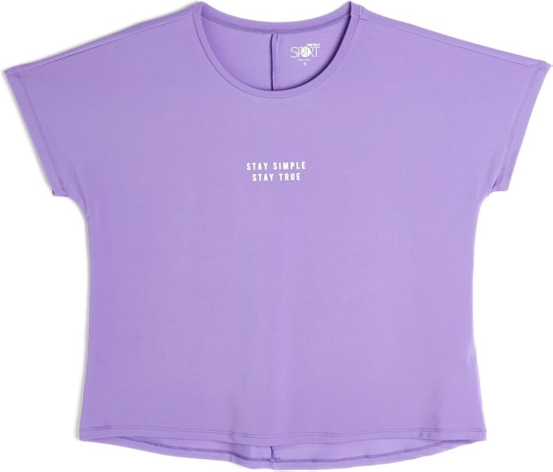 Cotton Crew Neck Short Sleeve Slogan Printed T-Shirt Tee Womens