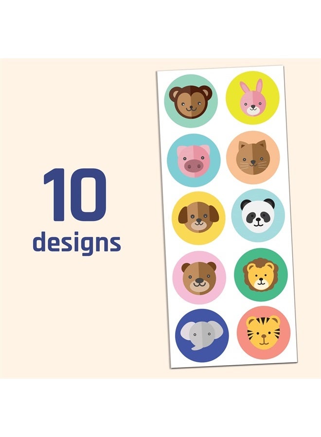 TownStix 40 Sheets - Animal Stickers Sheets - 400 Stickers, 1.5" - Image 3