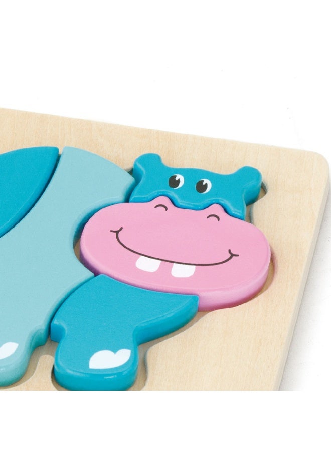 Viga Shape Block Puzzle - Hippo - Image 2