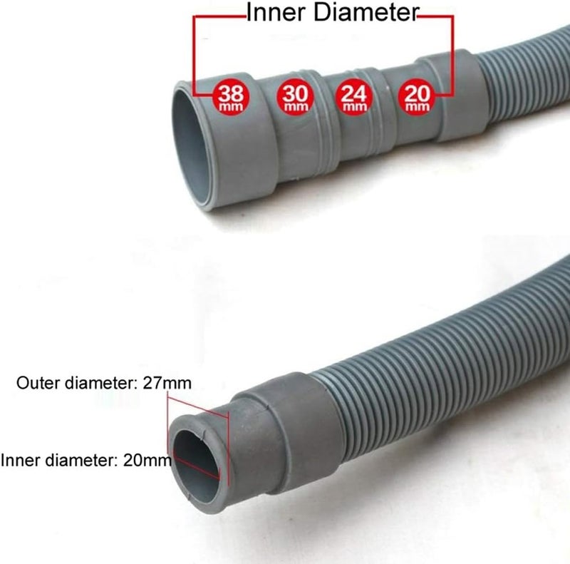 lasenersm 1 Piece 4.9ft (1.5M) Universal Wash Machine Drain Extension Hose Washing Pipe Dishwasher - Image 2