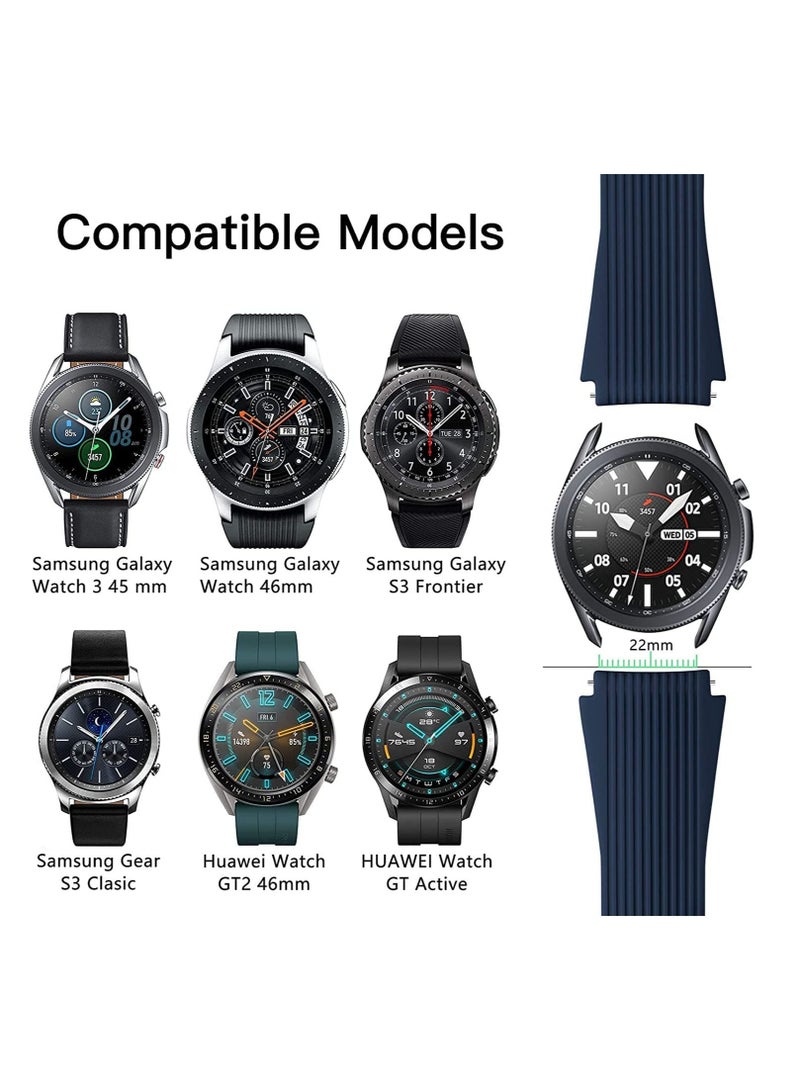 22mm Silicone Wrist Band Strap for Samsung Galaxy Watch 46mm SM-R800 Smartwatch Replacement Bracelet Watchband Strap - Image 2