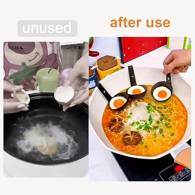 TERRIFI 2 Pcs Stainless Steel Egg Poachers With Hangable Design  Durable NonStick Egg Cookers For Easy Quick Breakfast  Perfect For Soft Boiled Eggs Reusable  Easy To Clean - Image 3