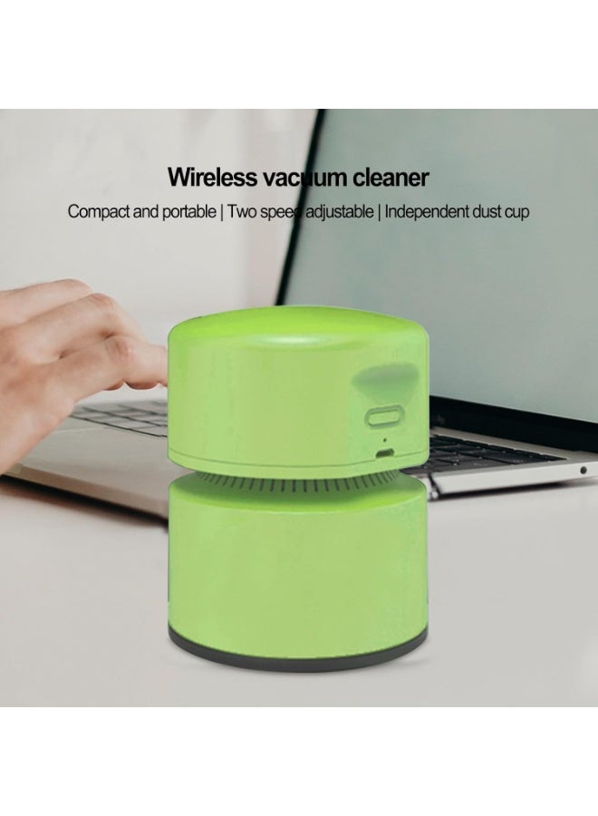 Generic Mini Desk Vacuum Cleaner USB Rechargeable Cordless Handheld 2 Speed 360 Degree Suction 120 Minute Runtime Auto Off Portable Desktop Cleaner for Keyboard Office Home Car School  - Image 4