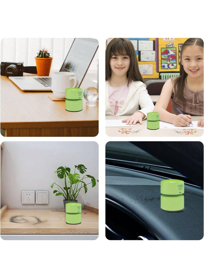 Generic Mini Desk Vacuum Cleaner USB Rechargeable Cordless Handheld 2 Speed 360 Degree Suction 120 Minute Runtime Auto Off Portable Desktop Cleaner for Keyboard Office Home Car School  - Image 5