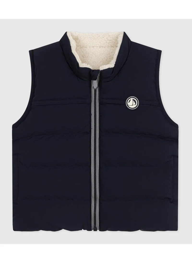 Petit Bateau Baby's reversible sleeveless puffer jacket