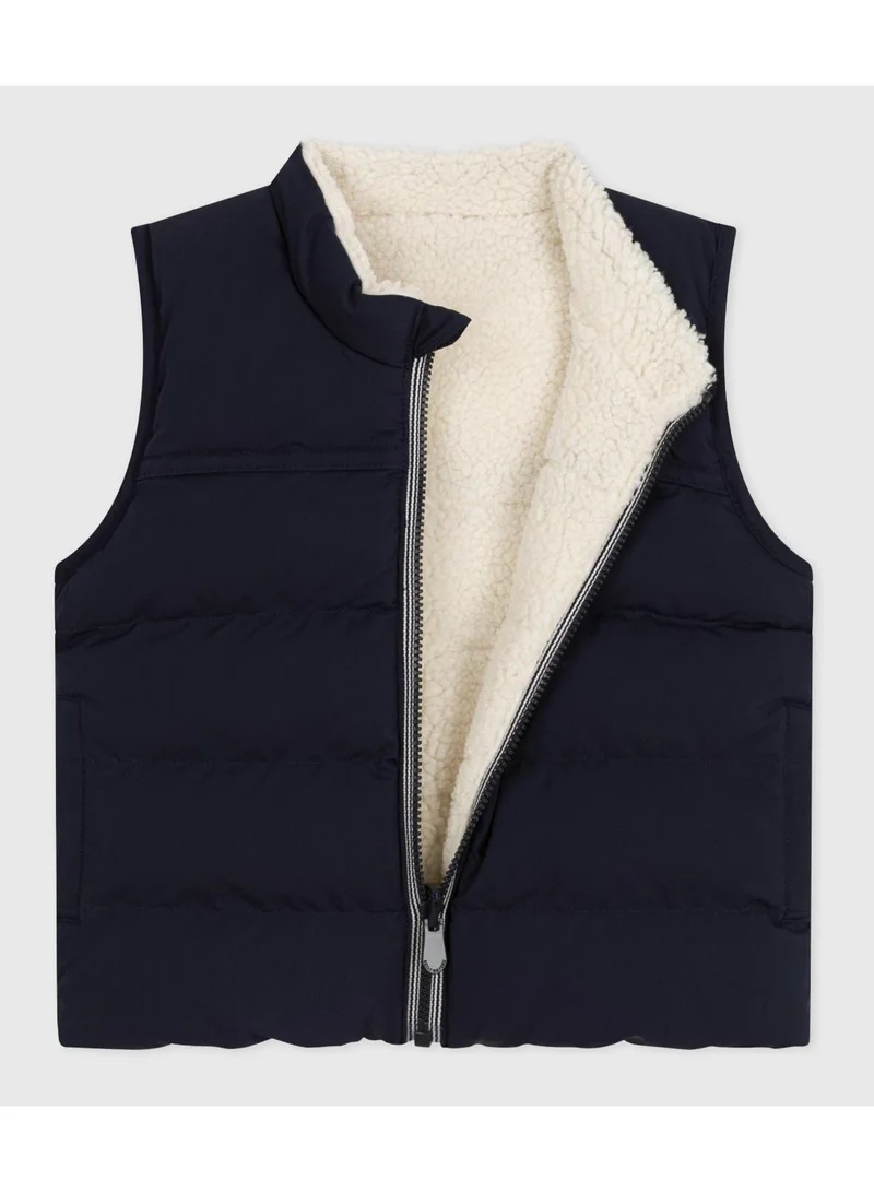 Petit Bateau Baby's reversible sleeveless puffer jacket