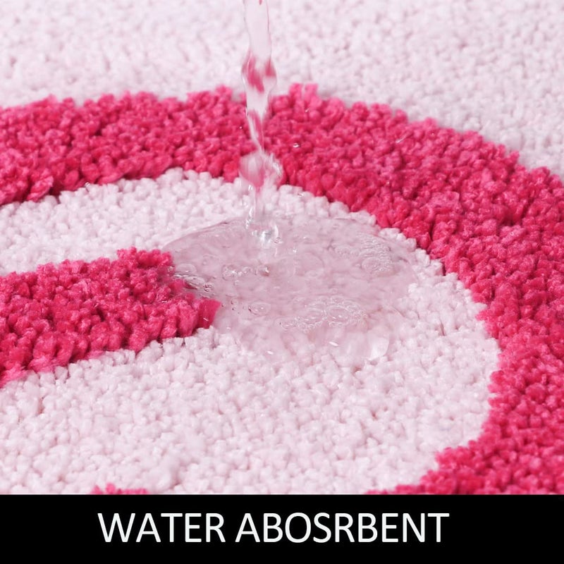 BOVEU Get Naked Bath Mat - 17" x 24" Absorbent Soft Hot Pink Bath Rug, Machine Washable Non Slip Shower Rug for Bathroom - Image 4