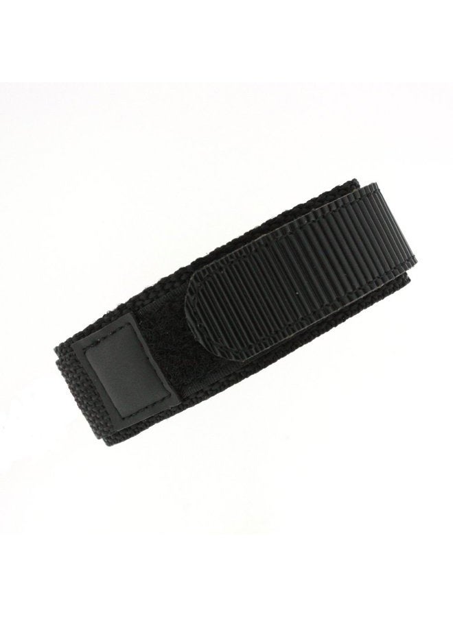 Tech Swiss Watch Band Nylon One Piece Wrap Sport Strap Black Adjustable - Image 2