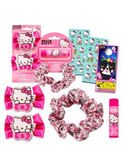 Hello Kitty Hello Kitty Hair Accessories Set for Kids - Bundle with Hello Kitty Hair Scrunchie, Hair Bows, Stickers, and More | Hello Kitty Accessories for Girls 