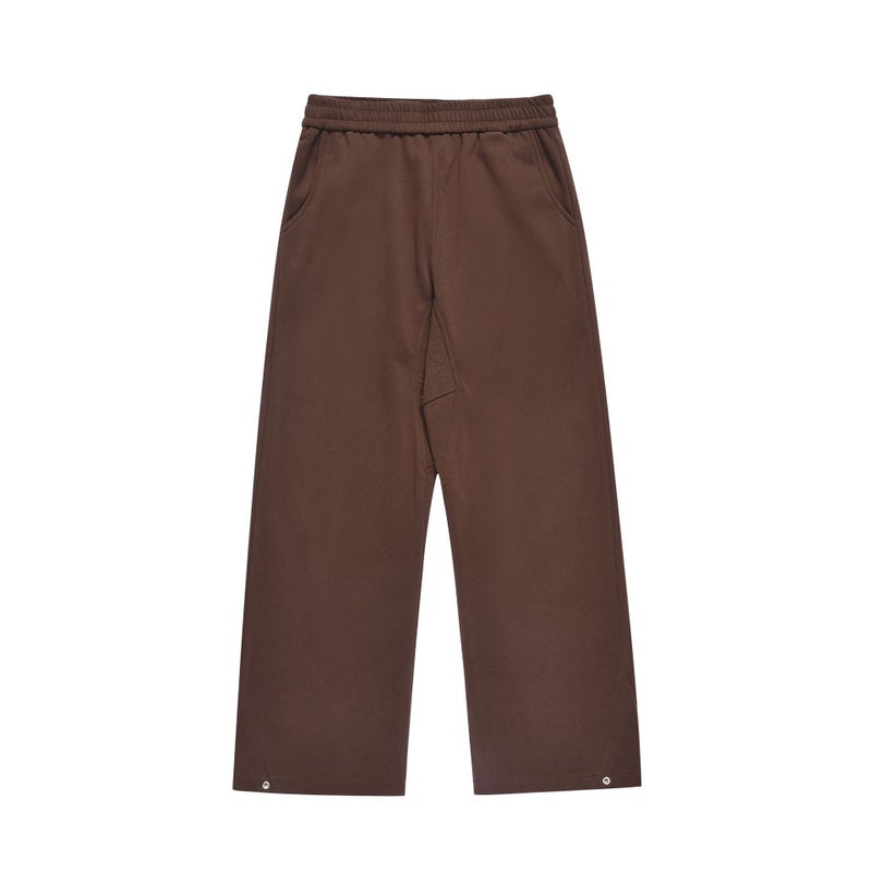 C680-Spring Style High Street Solid Color Straight-Leg Drapey Loose Casual Pants For Men And Women Casual Long Pants - Image 1