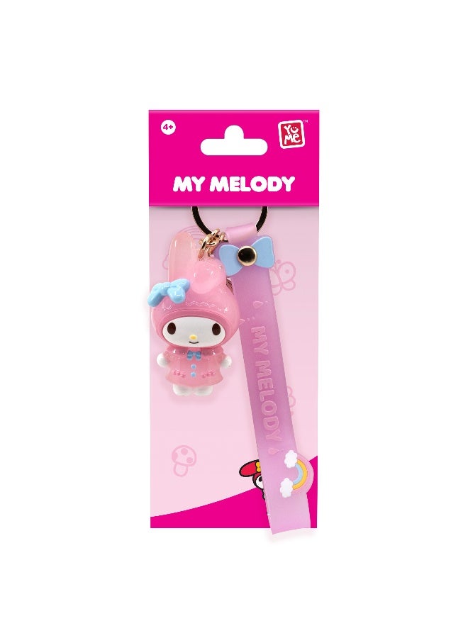 Hello Kitty Friends Keychain Raincoat Series - My Melody | Sanrio Characters | Collectible Figure | Display Figure | Bag Clip | Bag Accessories | Perfect Gift For Collectors And Kids