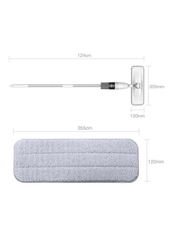 مجموعة ممسحة بديلة مكونة من 4 قطع، وسادة قابلة للغسل، رأس ممسحة ميكروفايبر بديل لآلة رش الماء Deerma باللون الرمادي - Image 2