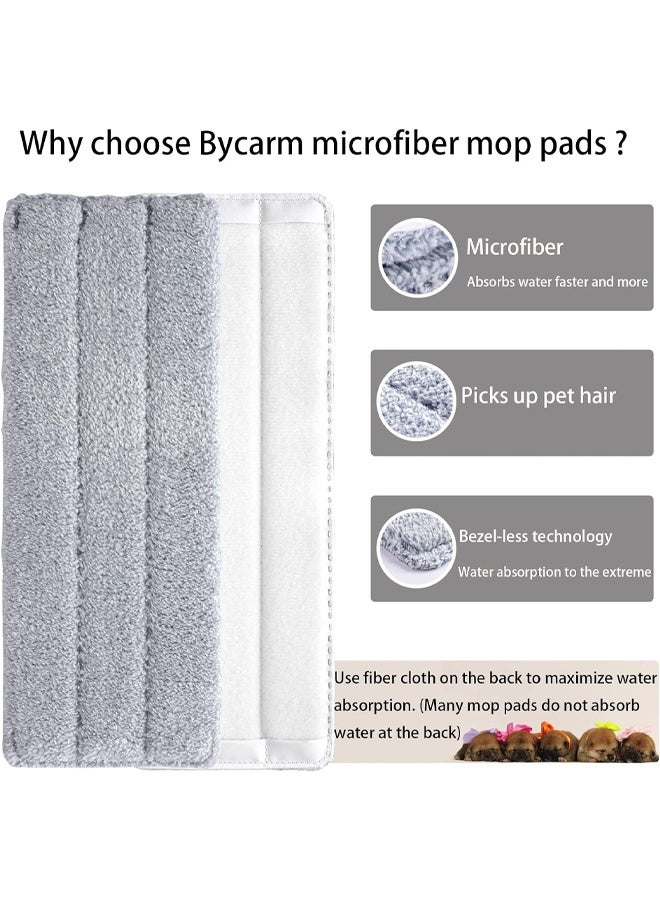 مجموعة ممسحة بديلة مكونة من 4 قطع، وسادة قابلة للغسل، رأس ممسحة ميكروفايبر بديل لآلة رش الماء Deerma باللون الرمادي - Image 3