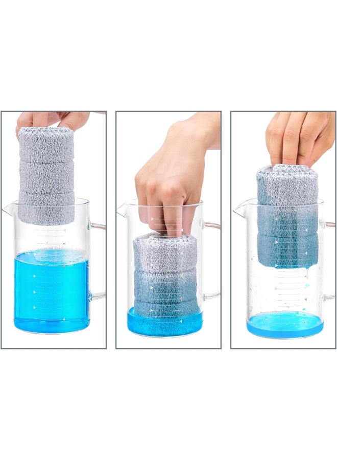 مجموعة ممسحة بديلة مكونة من 4 قطع، وسادة قابلة للغسل، رأس ممسحة ميكروفايبر بديل لآلة رش الماء Deerma باللون الرمادي - Image 4