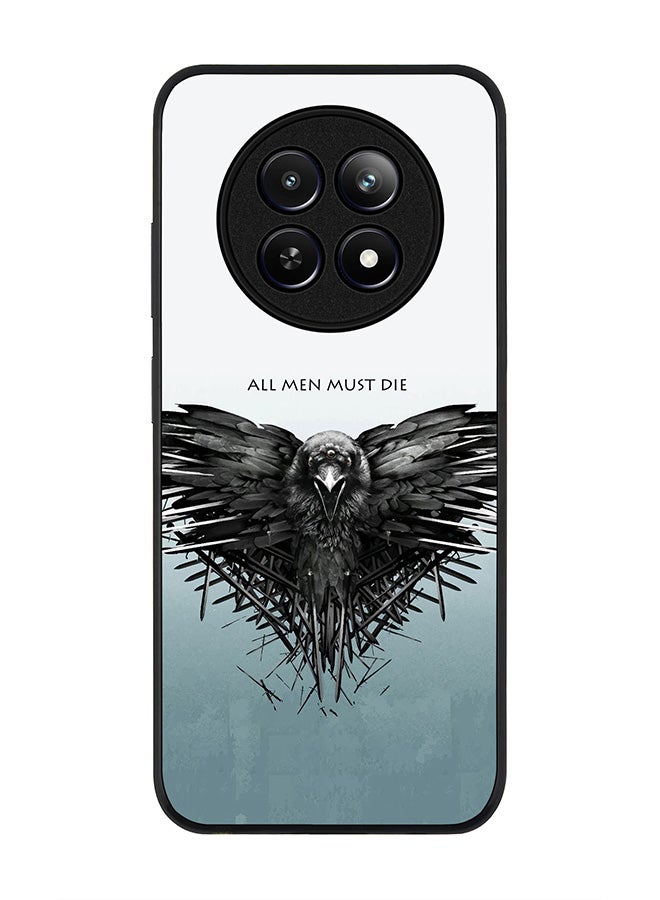 Stylizedd Rugged Black edge case for Realme 12 / Realme 12x, Slim fit Soft Case Flexible Anti Drop TPU Gel Thin Cover -  GOT All Men Must Die - Image 1