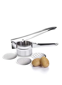 Potato Ricer, Stainless Steel Potato Masher Manual for Fruits, Manual Potato Press to Squeeze Juice Vegetables and More, with 3 Interchangeable Gasket, Fruit Juicer, Vegetable Masher Tools - pzsku/Z79D9EC9A28FBC8626FAFZ/45/_/1684207960/4605ebf3-33fd-4c67-b848-d3386d357d73