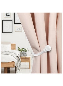Generic Set of 2 Decorative Curtain Holdbacks, Wall Mounted Aluminum Alloy Window Drapery Tiebacks for Bedroom, Livingroom Office Come with Screws  - Image 4
