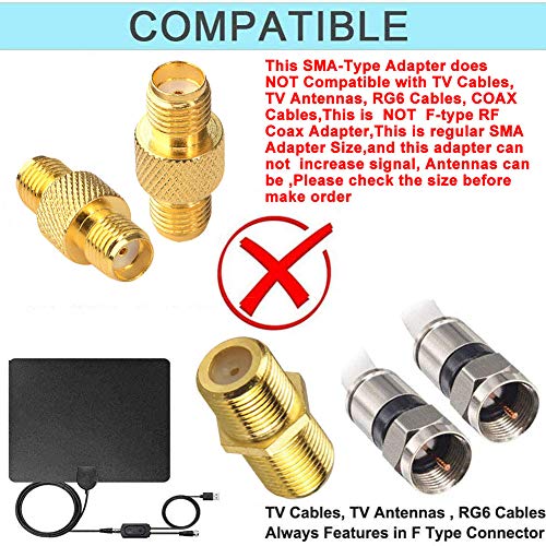onelinkmore SMA Connector FPV Antennas Radio Adapter SMA Female to Female Barrel Adapter Antenna Jack Adapter SMA to SMA Coupler Adapter for Antennas Wireless LAN Devices Coaxial Cable Pack of 2 - Image 2