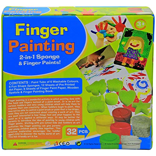 Toy Cloud Finger Painting Junior Game | 2 in 1 Sponge & Finger Painting | Smooth, Colorful Finger Paints - Image 4