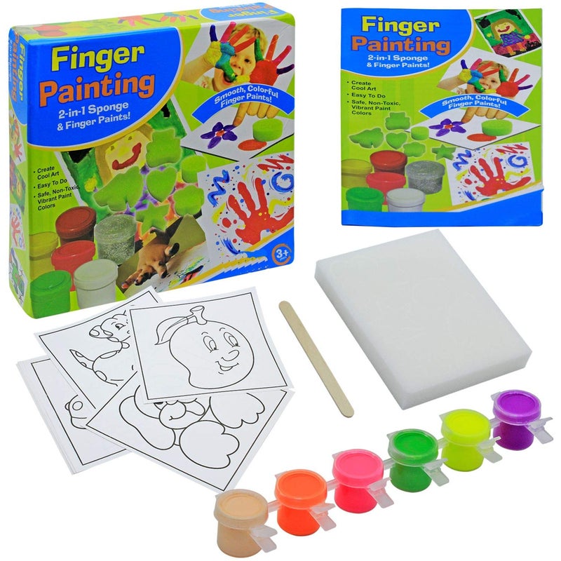 Toy Cloud Finger Painting Junior Game | 2 in 1 Sponge & Finger Painting | Smooth, Colorful Finger Paints - Image 5