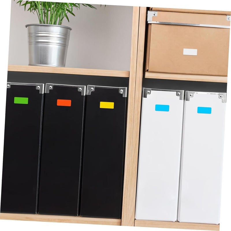 DOITOOL 6Packs Colored Sticker Labels for Organization Removable Rectangular Marking Labels with High Adhesion Writable Surface for Categorizing Various Settings - Image 4