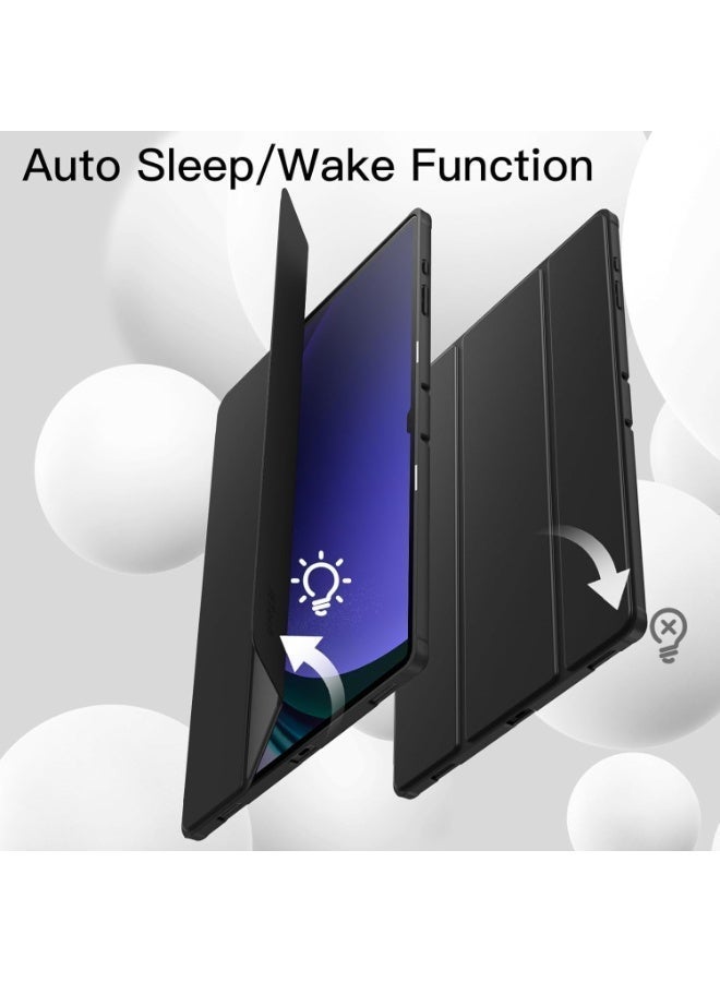DUSALA Case for Samsung Galaxy Tab S11 Ultra with S Pen Holder, Soft TPU Tri-Fold Stand Protective Tablet Cover, Auto Wake/Sleep for Tab S11 Ultra 14.6 inches - Image 4