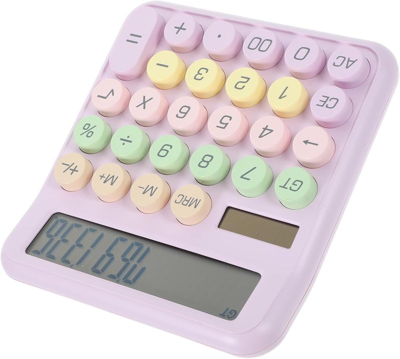 EXCEART Portable Multi-use Mechanical Keyboard Calculator for Office and Students Accurate LCD Display Lightweight Design for Easy Carrying for Colleagues and Friends - Image 1