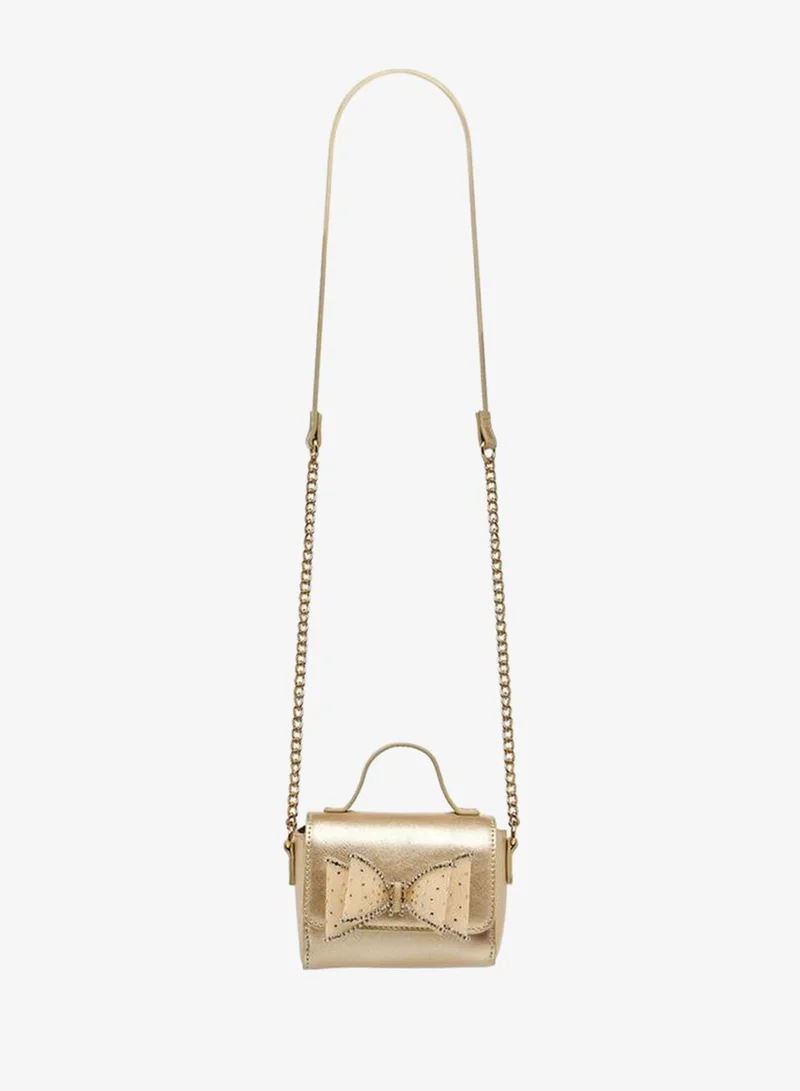 Celeste Bow Embellished Crossbody Bag with Chain Strap Ramadan Collection
