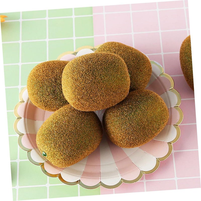 Set Of 2 Life-Like Artificial Kiwifruit Models Decorative Fruit Props For Photography Market Decor - Image 5